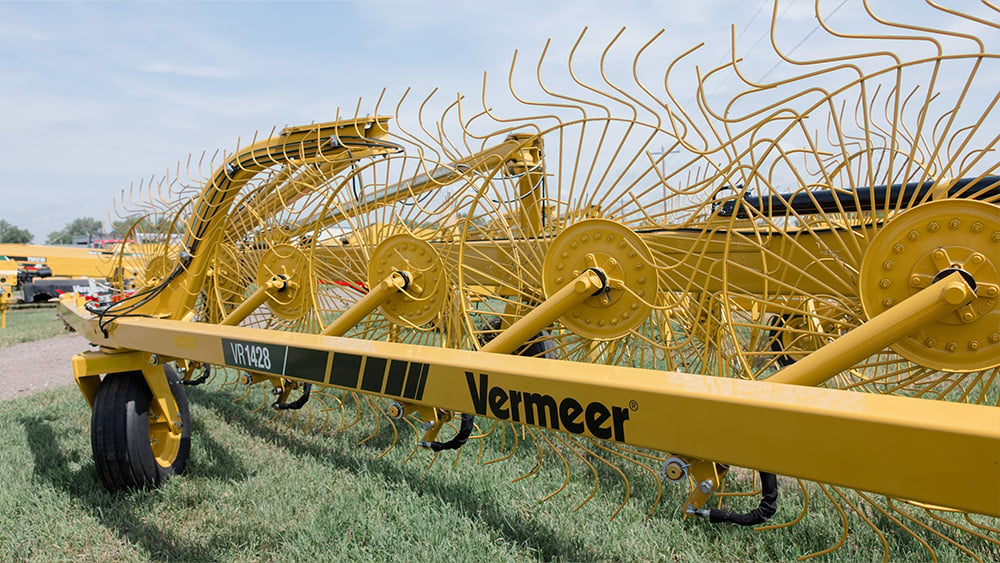 Photo showcasing Vermeer logo on tillage attachment