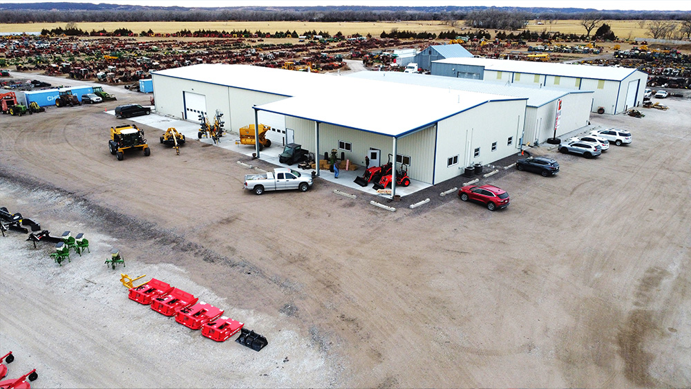 Another ariel persepctive of Miller Repair Shop