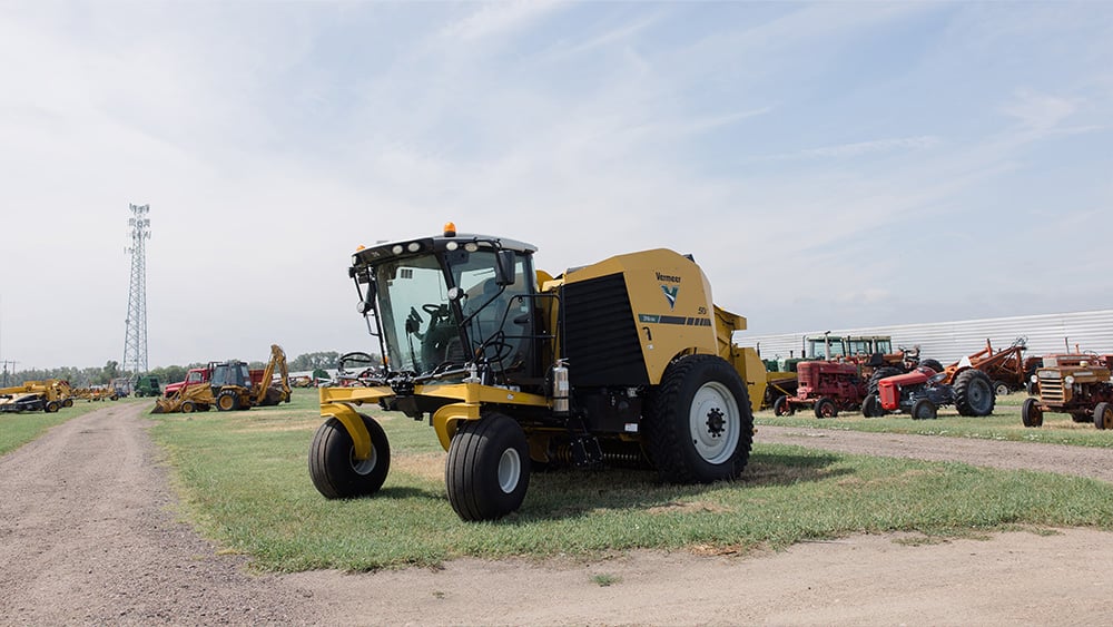Vermeer harvestor on display