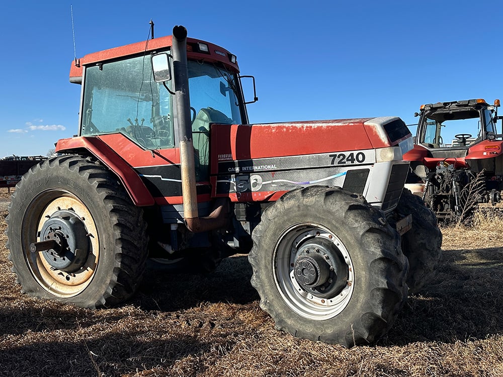 Case International red salavged tractor 50th edition 7240